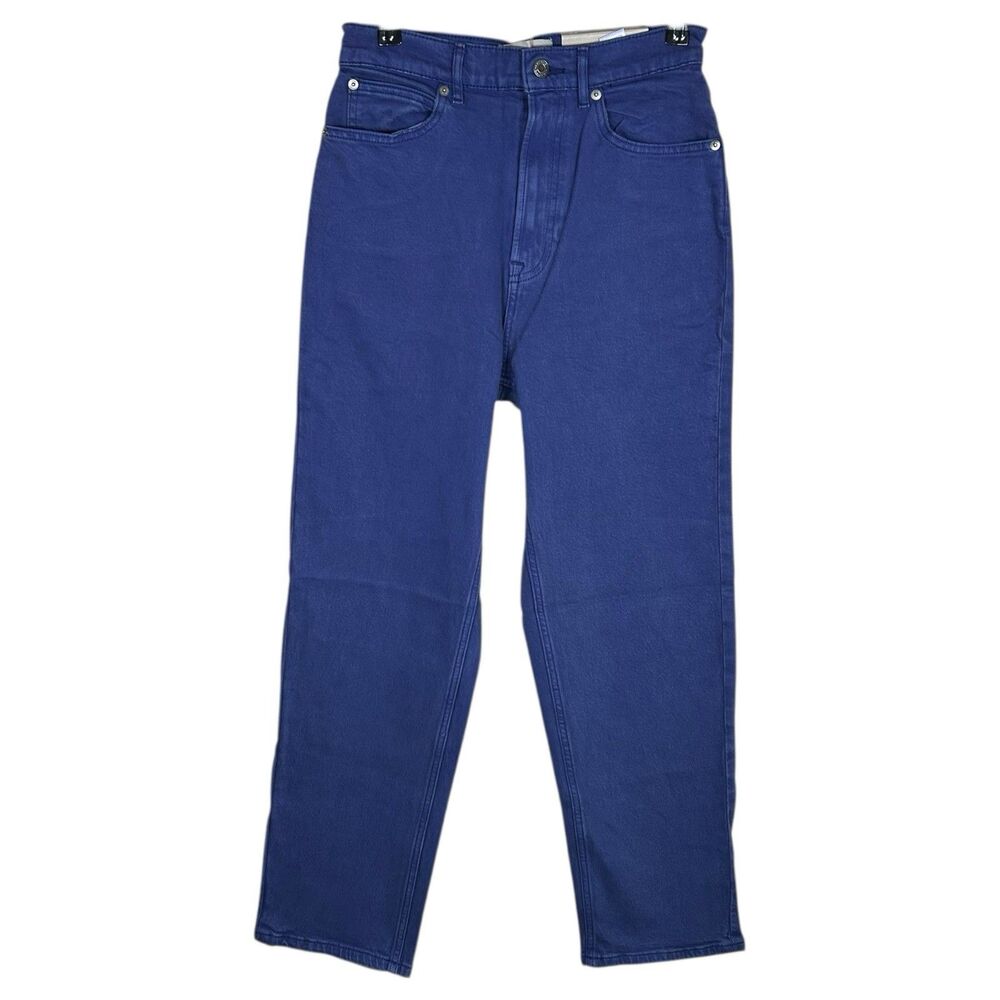 Everlane The Way High Jean 28 Tall Blue 28T Organic Cotton High Rise Straight